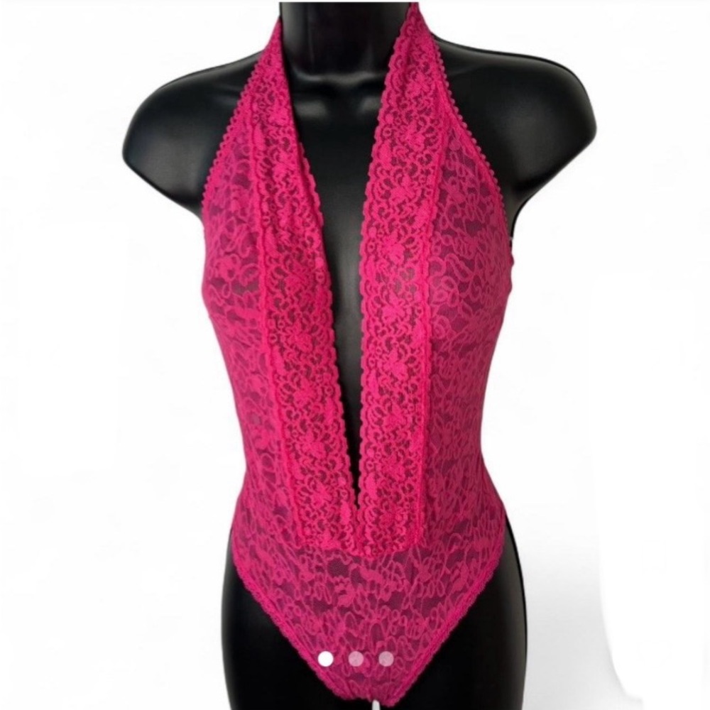 Victoria's Secret Pink Lace Bodysuit